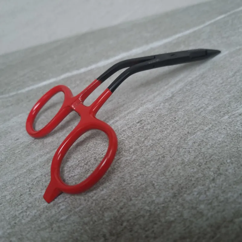 Dr.Slick BLACK WIDOW BENT SHAFT SCISSORS CLAMPS with Straight Blades-9